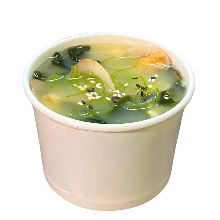 Soup nghêu miso rong biển