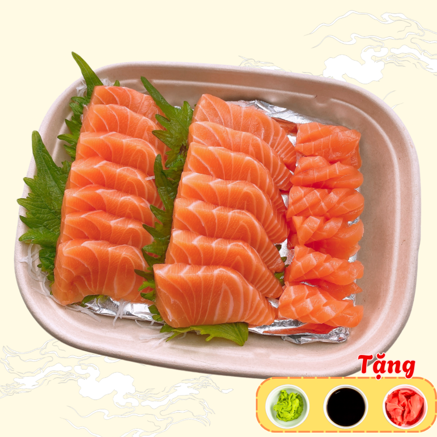 Set fillet thân cá hồi Nauy 300gr