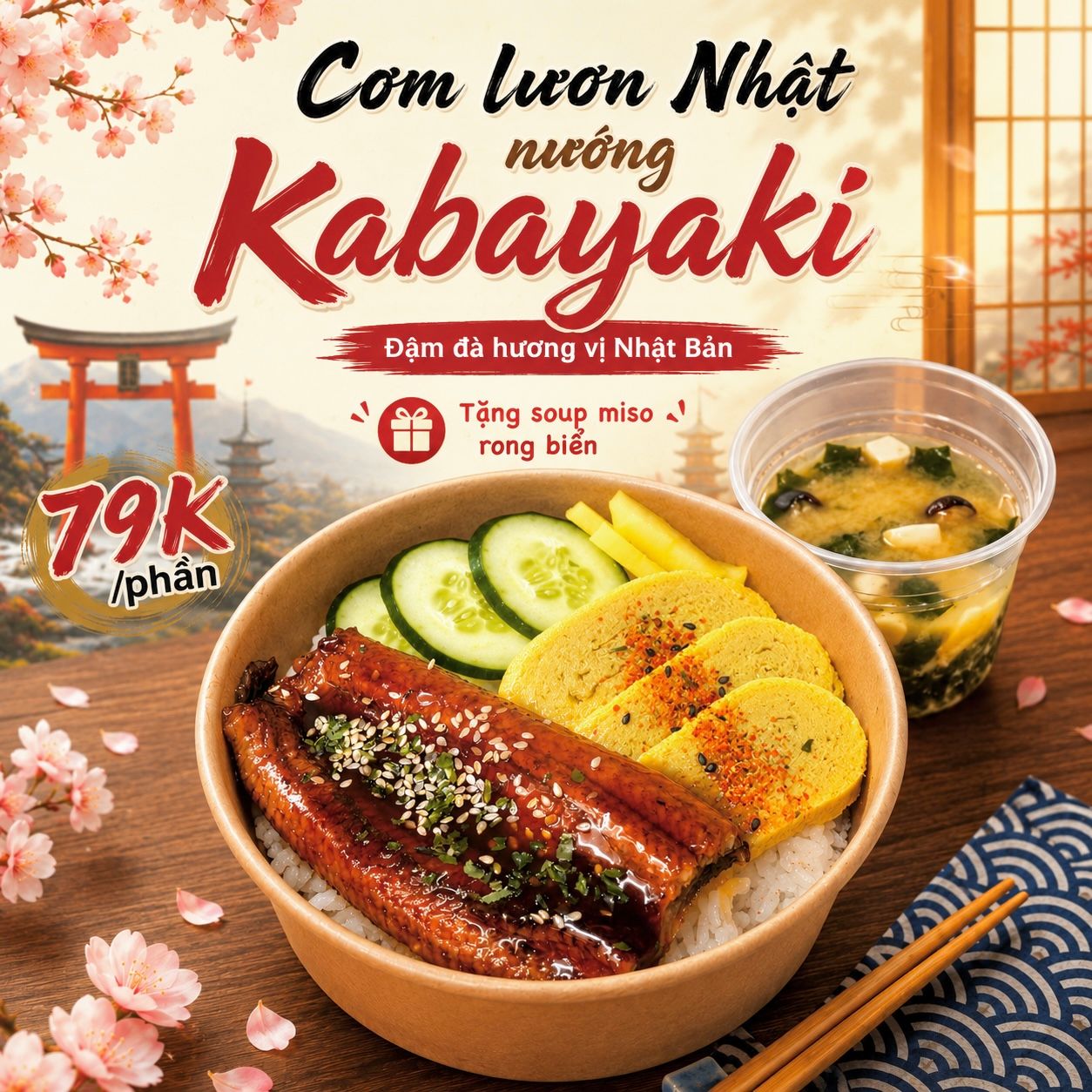 Cơm lươn Nhật nướng Kabayaki
