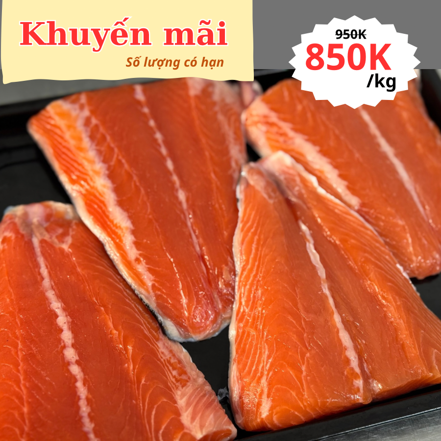 Cá hồi Atlantic fillet đuôi